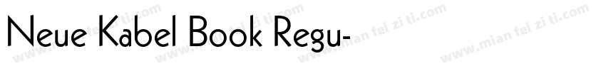 Neue Kabel Book Regu字体转换